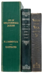 [CIVIL WAR]. Trio of Confederate Memoirs, including: DABNEY...