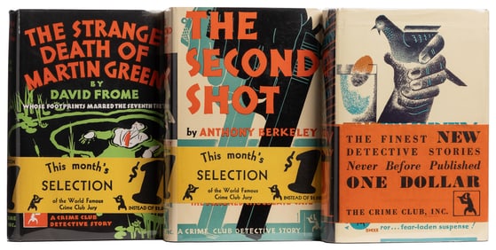 [CRIME CLUB, INC.] Trio of First Edition Mysteries in Dust ...