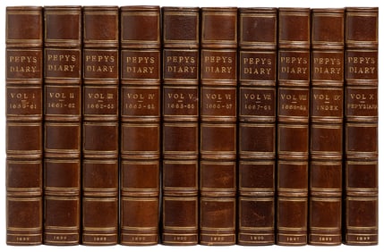 [FINE BINDINGS]. PEPYS, Samuel (1633-1703). The Diary of Sa...