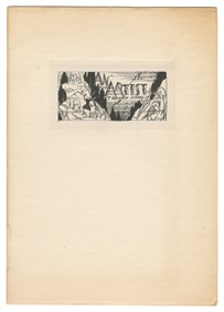 JEFFERS, Robinson (1887-1962). An Artist. [Austin, TX:] Pri...