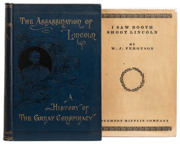 [LINCOLN ASSASSINATION]. Pair of First Editions About Abrah...