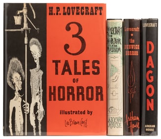 LOVECRAFT, H. P. (1890-1937). Group of 4 Hardcover Titles P...