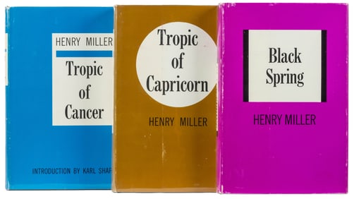 MILLER, Henry (1891-1980). Tropic of Cancer, Tropic of Capr...
