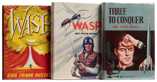 RUSSELL, Eric Frank (1905-1978). Group of 3 First Editions....