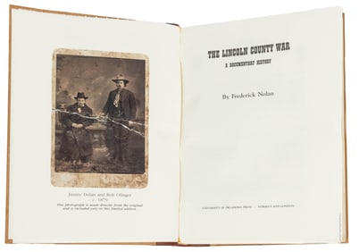 [WESTERN AMERICANA]. NOLAN, Frederick (1931-2022). The Linc...