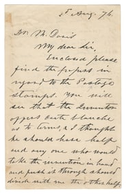 DAVIS, Jefferson (1808-1889). Autograph Letter Signed. “2d ...
