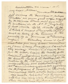 GODFREY, Edward Settle (1843-1932). Autograph Letter Signed...