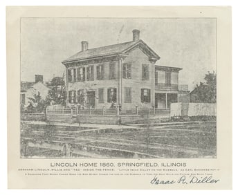 [LINCOLN, Abraham (1809-1865), subject]. DILLER, Isaac R. (...