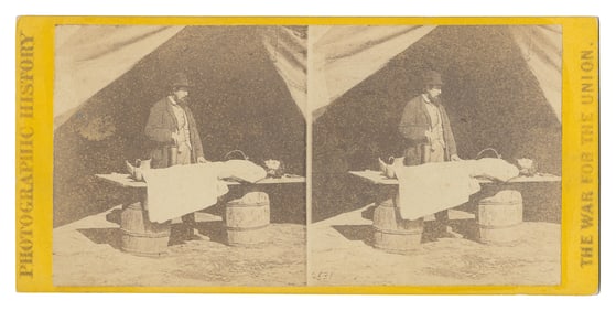 [PHOTOGRAPHY]. [BURR, Dr. Richard, subject]. Stereoscopic V...