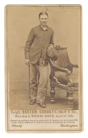 [PHOTOGRAPHY]. [CORBETT, Sgt. Boston (1832-1894), subject]....
