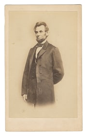 [PHOTOGRAPHY]. [LINCOLN, Abraham (1809-1865), subject]. [BR...