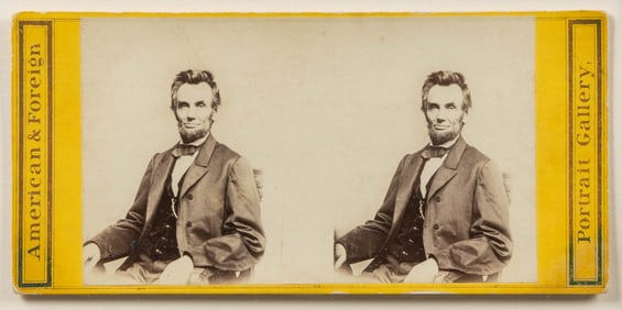 [PHOTOGRAPHY]. [LINCOLN, Abraham (1809-1865), subject]. [BR...