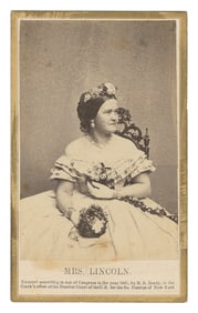 [PHOTOGRAPHY]. [LINCOLN, Mary Todd (1818-1882), subject]. [...