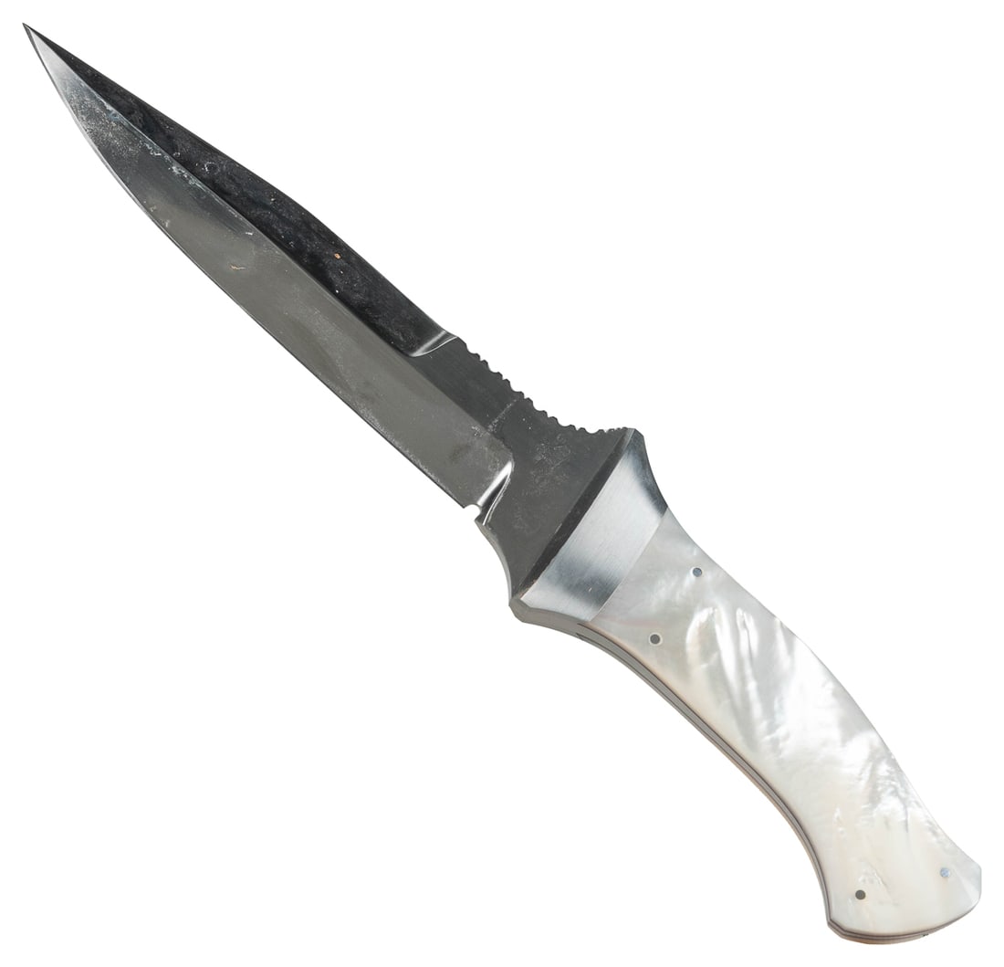 GASTON, Ron. Mother-of-Pearl Handled Bowie Knife. United St... (1 of 2)