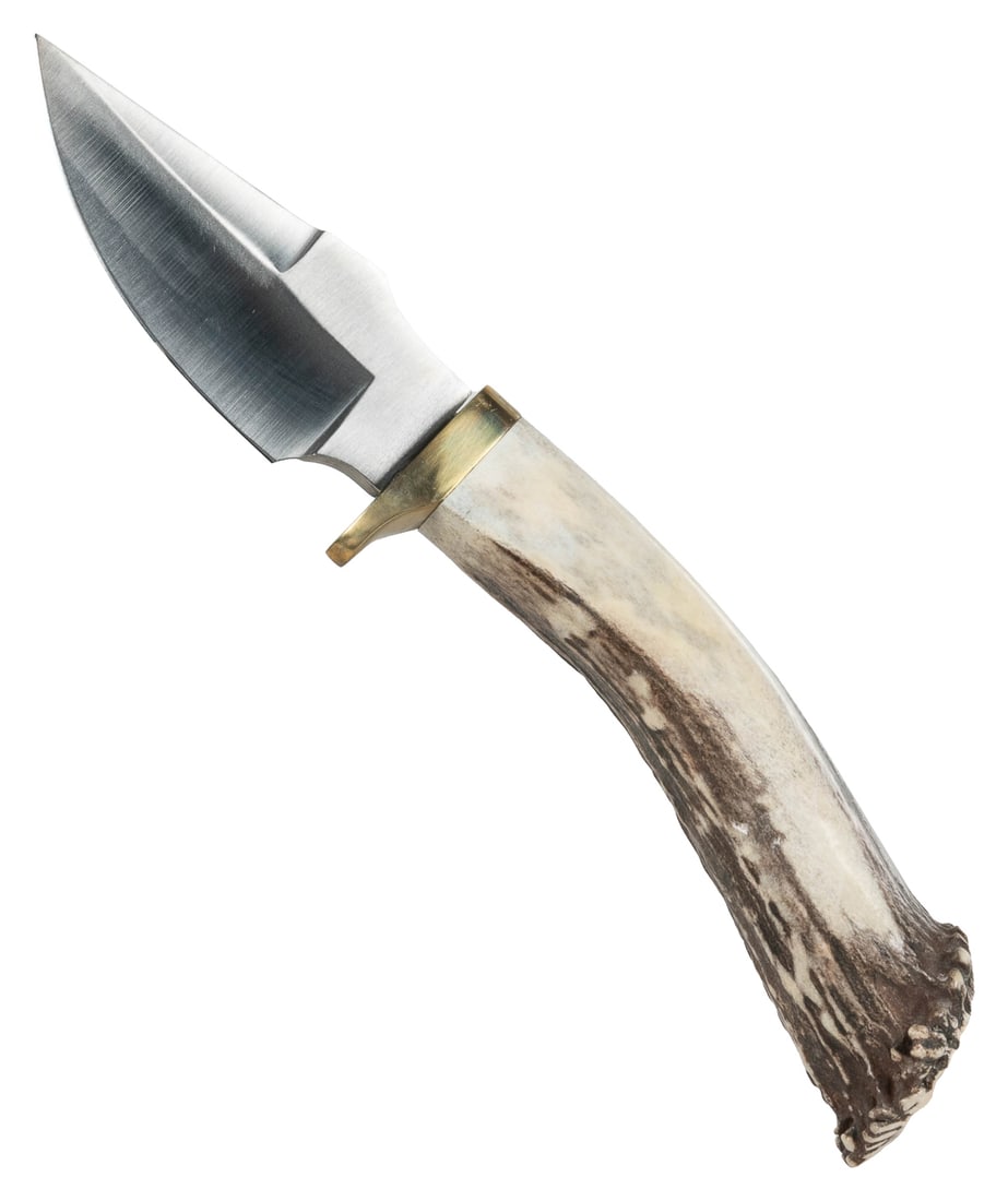 Deer Drop Field Dressing Knife. United States: Silver Stag.... (1 of 2)