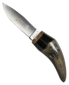 FUKUTA, Tak Fixed Blade Knife with Buffalo Horn Handle. Sek...