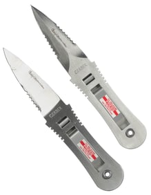 COLLINS, Blackie. Pair of Gerber  5301 Clip-Lock Fixed Blad...