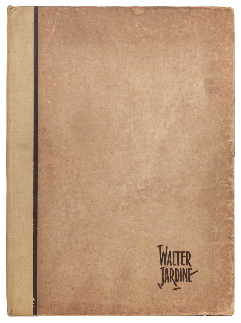 JARDINE, Walter (1884-1970). The Art of Walter Jardine. [Sy...: JARDINE, Walter (1884-1970). The Art of Walter Jardine. [Sydney: W. T. Baker & Co., Ltd., n.d.]. 4to. Illustrated in color and black and white. Uncut French-style pages. Unpaginated. Publisher’s