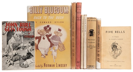 LINDSAY, Norman (1879-1969). Group of 9 First Editions in D...