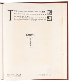 SPARE, Austin Osman (1886-1956). Earth Inferno. London: Co-...
