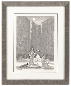 ARFSTROM, Jon (American,1928-2015). “Minstrel” Original Dra...