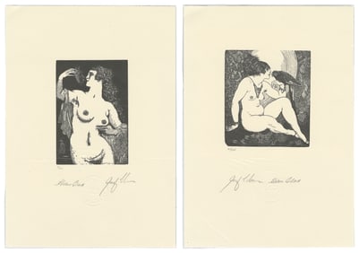 LINDSAY, Norman (Australian, 1879-1969). Pair of Original W...