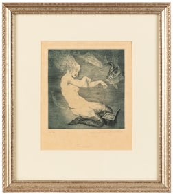 LINDSAY, Norman (Australian, 1879-1969). “Treasure” Origina...