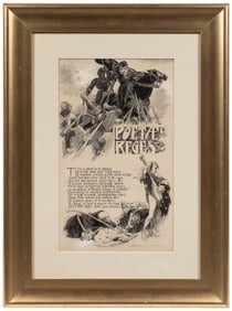 LINDSAY, Norman (Australian, 1879-1969). “Poetae et Reges” ...