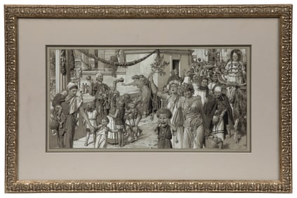 MATANIA, Fortunino (Italian, 1881-1963). “Saturnalia” Origi...