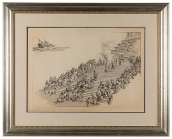 MATANIA, Fortunino (Italian, 1881-1963). “The Wrecked Carav...