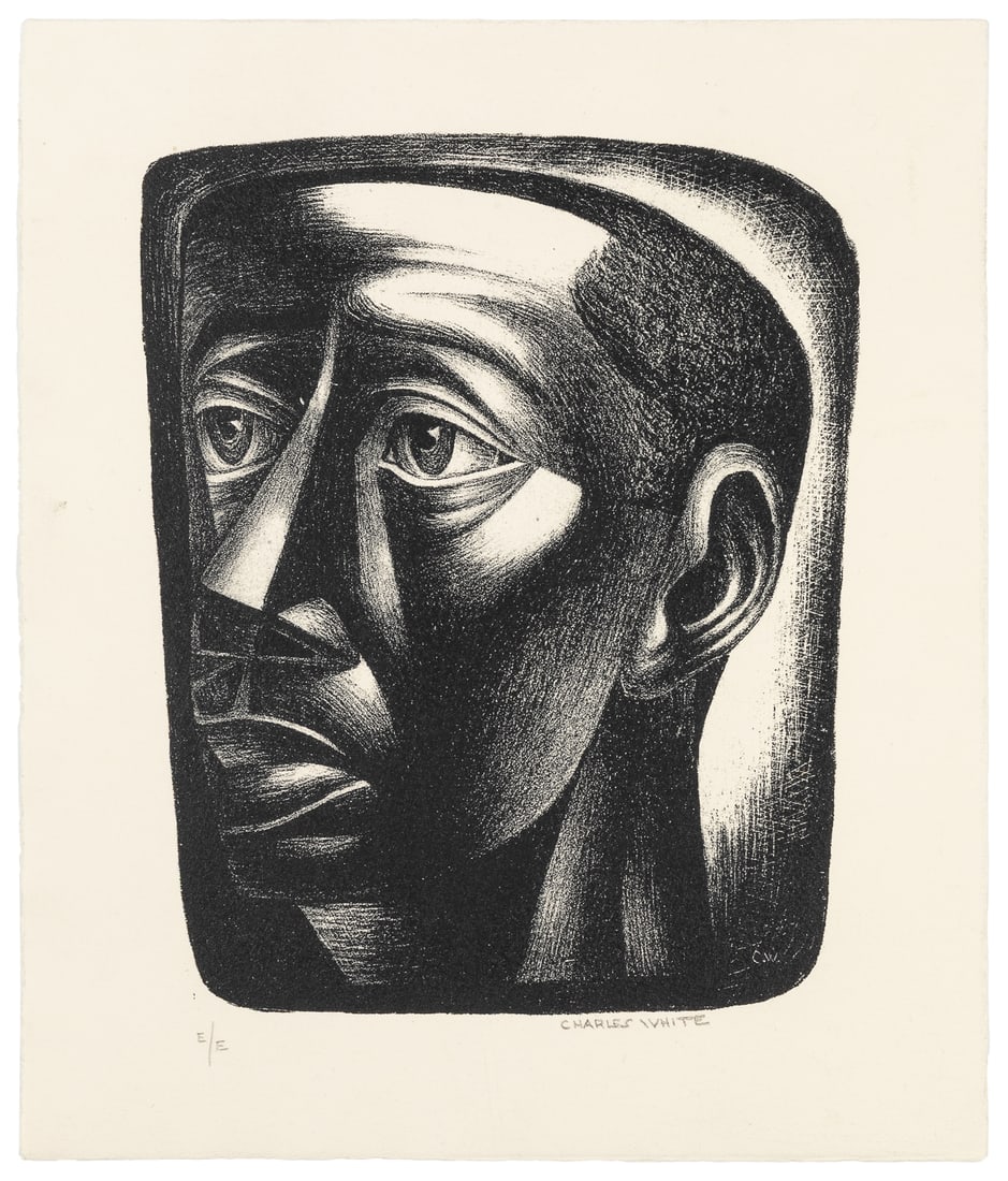 [IN THE STYLE OF] WHITE, Charles (American, 1918 – 1979). Joven (Youth). Sign... (1 of 3)