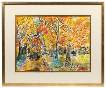 CHAPIN, Francis (American, 1899-1965). Autumn Road. 1964. W...