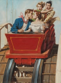 SARNOFF, Arthur (American, 1912 – 2000). Roller Coaster Kis...