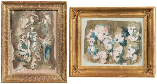 METCALF, Conger (American, 1914 – 1998). Two Groups of Boys.