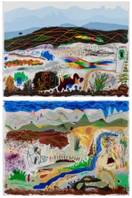 SHARPE, David (American, 1944 – ). Untitled, pair. Each sig...