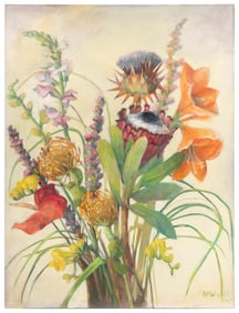 MALSCHICK, Debra (American). Untitled (Floral Still Life). ...