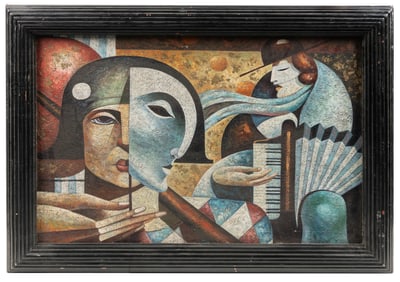 (AFTER) HURTADO, Fabio. Mascarada. Ca. 1990s–2000s. Acrylic...