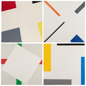 ALLEN, Richard (British, 1933 – 1999). Four Abstract Artwor...