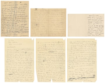 LYE, Len (New Zealand, 1901 – 1980). Four Autographed Lette...