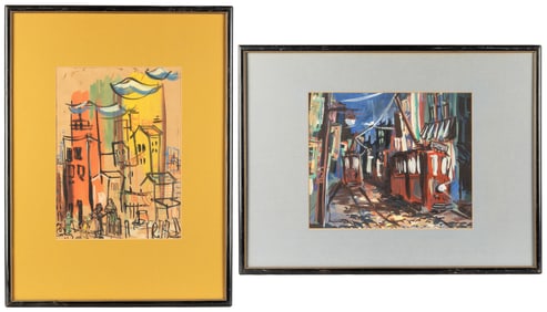 SAUNDERS, Raymond Jennings (American, b. 1934). Two Untitle...