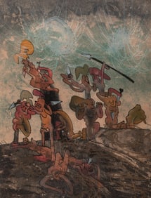 MATTA, Roberto (Chilean, 1911-2002). Hom’Mere -Chaosmos (one from the series of ten images).