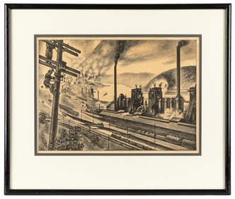 LOZOWICK, Louis (Russian/American, 1892-1973). Steel Valley...