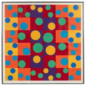 BAYER, Herbert (American, 1900-1985). Birthday Party. 1970....