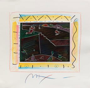 MAX, Peter, (American, b. 1937). 7 Dreams: Dream 6: Sage on...