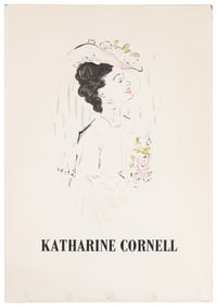 VERTES, Marcel (French, 1895 – 1961). Katharine Cornell. Si...