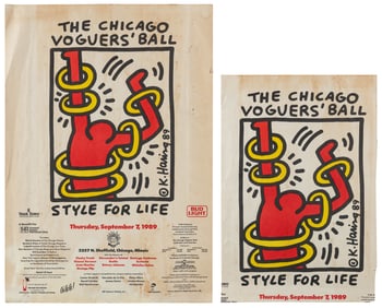 HARING, Keith (American, 1958-1990). The Chicago Voguers’ B...