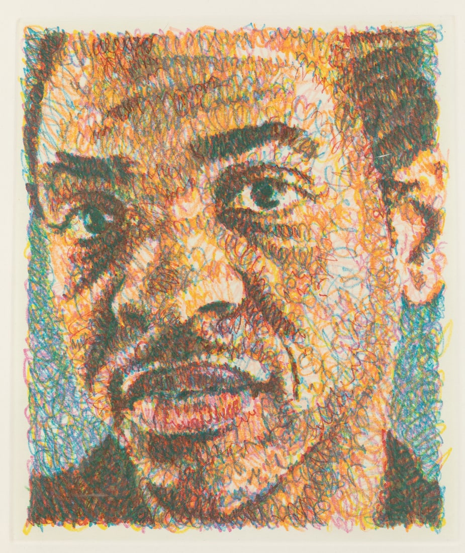 CLOSE, Chuck (American, 1940 – 2021). Lyle. Signed, dated 2... (1 of 3)