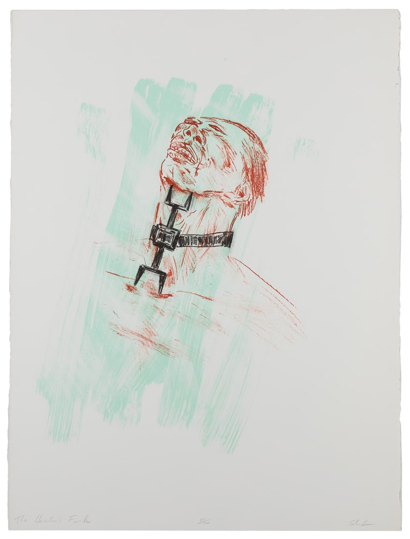 GOLUB, Leon (American, 1922 – 2004). The Heretic’s Fork. Si... (1 of 1)