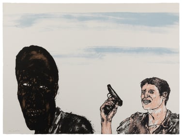 GOLUB, Leon (American, 1922 – 2004). S. Africa. Signed, dat...