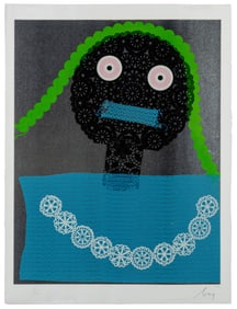 BAJ, Enrico (Italian, 1924 – 2003). Doily Girl. Signed and ...